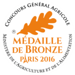 Concours Général Agricole Médaille de Bronze 2016