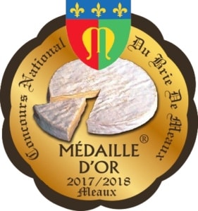 Médaille d'or Concours National du Brie de Meaux 2017 2018